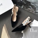 Imitation Top Dior Velvet Slingback With Heel DR0532