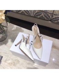 Dior Leather Slingback Flat With Heel 10cm DR0495